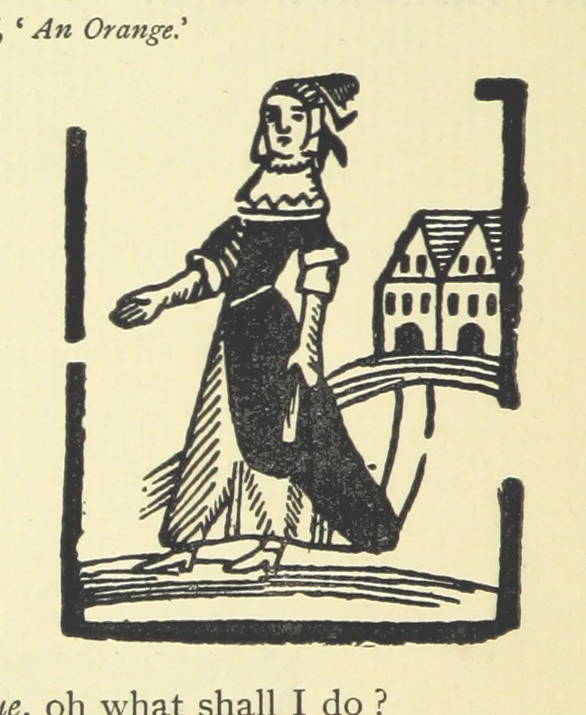 An illustration from A Century of Ballads ... Edited, and illustrated in facsimile of the originals, by J. Ashton, 1887, leaf 246