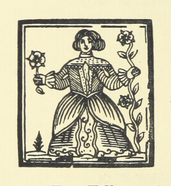 An illustration from A Century of Ballads ... Edited, and illustrated in facsimile of the originals, by J. Ashton, 1887, leaf 246