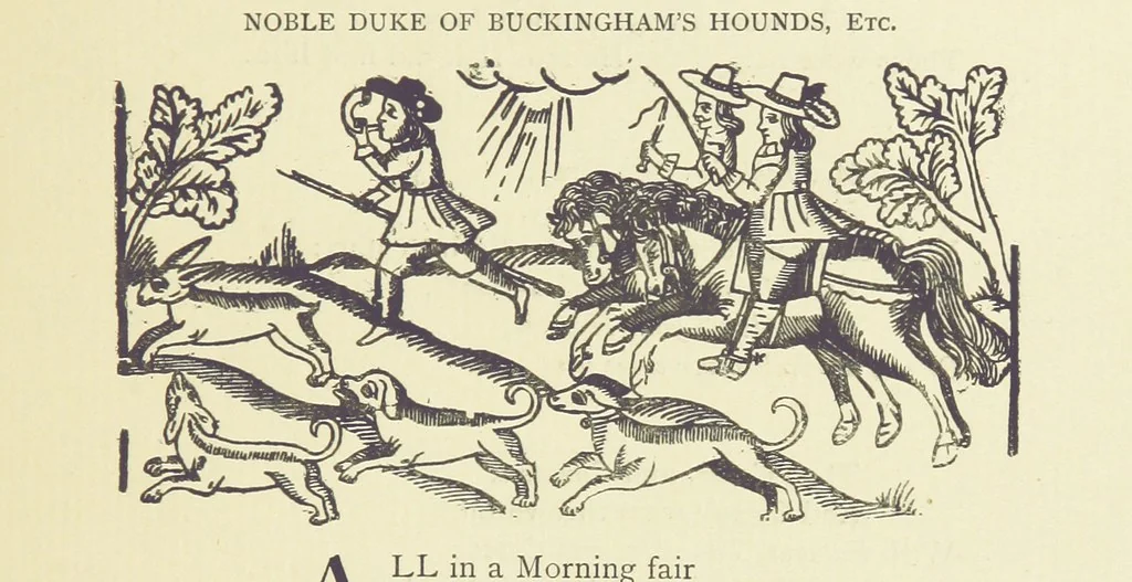An illustration from A Century of Ballads ... Edited, and illustrated in facsimile of the originals, by J. Ashton, 1887, leaf 279