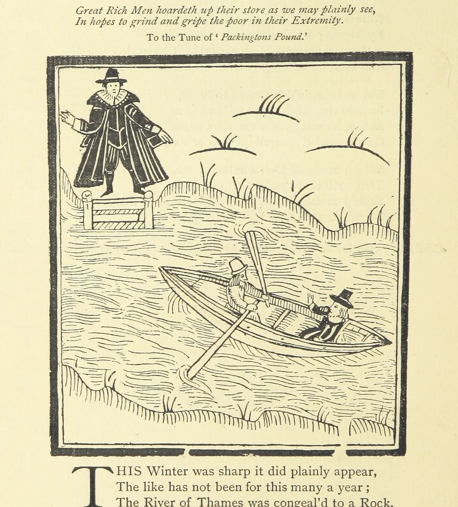 An illustration from A Century of Ballads ... Edited, and illustrated in facsimile of the originals, by J. Ashton, 1887, leaf 312