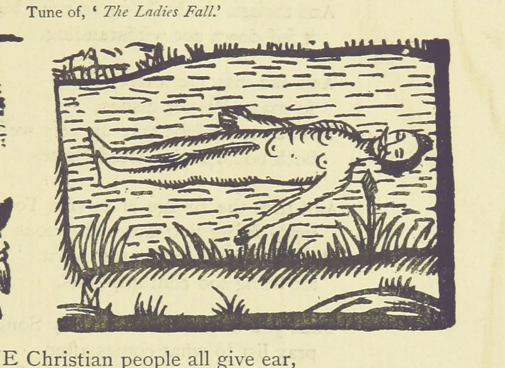 An illustration from A Century of Ballads ... Edited, and illustrated in facsimile of the originals, by J. Ashton, 1887, leaf 315