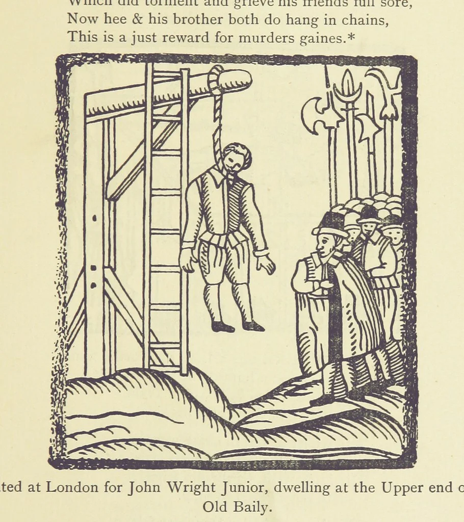 An illustration from A Century of Ballads ... Edited, and illustrated in facsimile of the originals, by J. Ashton, 1887, leaf 329