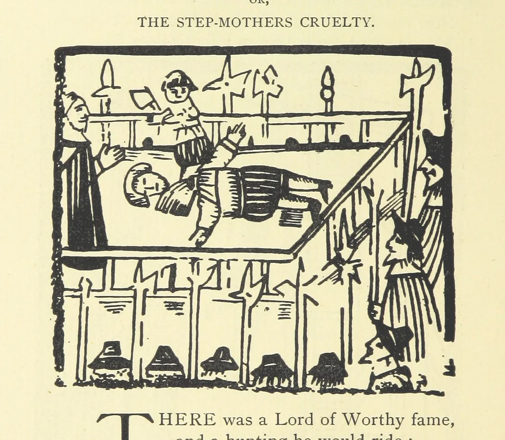 An illustration from A Century of Ballads ... Edited, and illustrated in facsimile of the originals, by J. Ashton, 1887, leaf 330