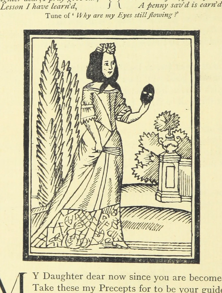 An illustration from A Century of Ballads ... Edited, and illustrated in facsimile of the originals, by J. Ashton, 1887, leaf 36
