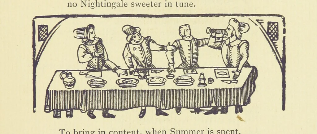 An illustration from A Century of Ballads ... Edited, and illustrated in facsimile of the originals, by J. Ashton, 1887, leaf 371