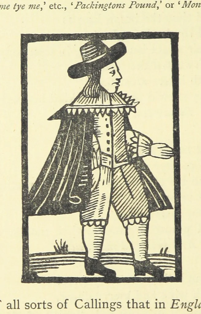 An illustration from A Century of Ballads ... Edited, and illustrated in facsimile of the originals, by J. Ashton, 1887, leaf 92