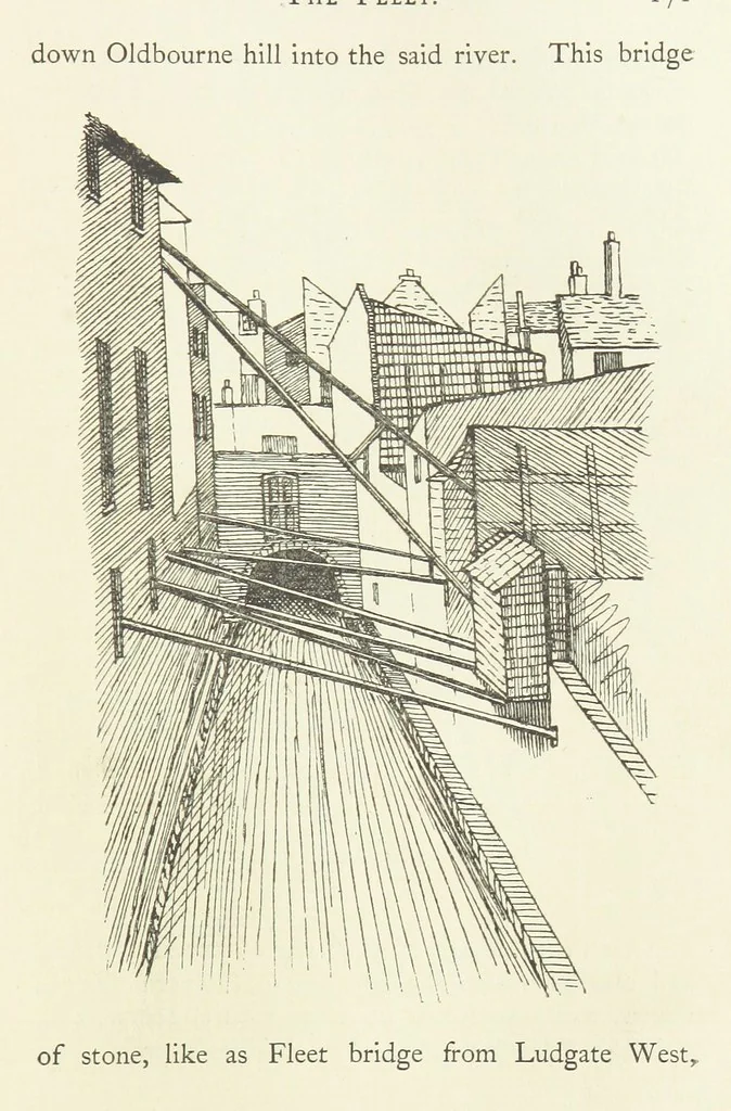 An illustration from The Fleet: its river, prison, and marriages ... Illustrated, etc, 1888, leaf 195