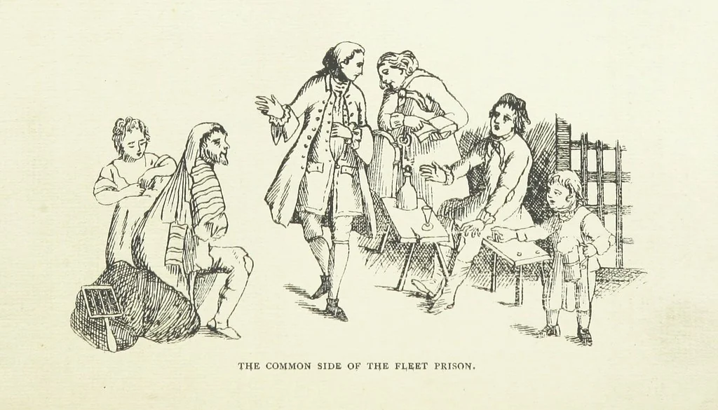 An illustration from The Fleet: its river, prison, and marriages ... Illustrated, etc, 1888, leaf 302