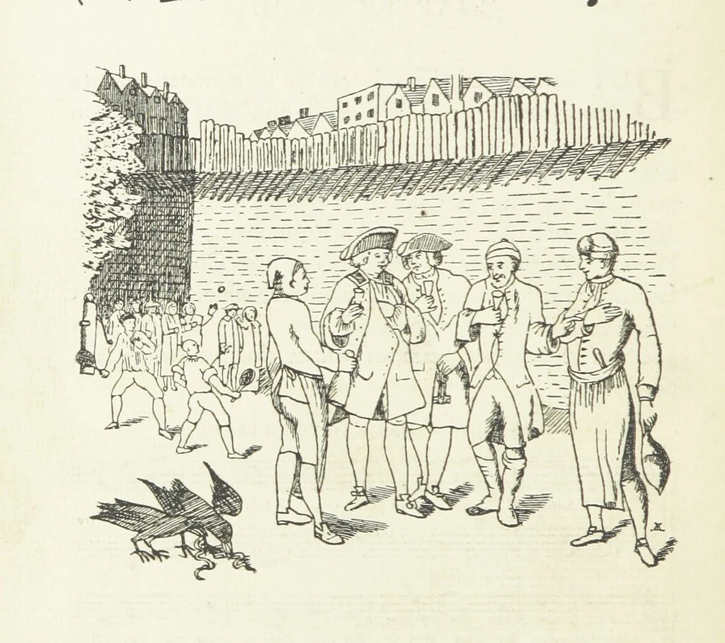 An illustration from The Fleet: its river, prison, and marriages ... Illustrated, etc, 1888, leaf 304
