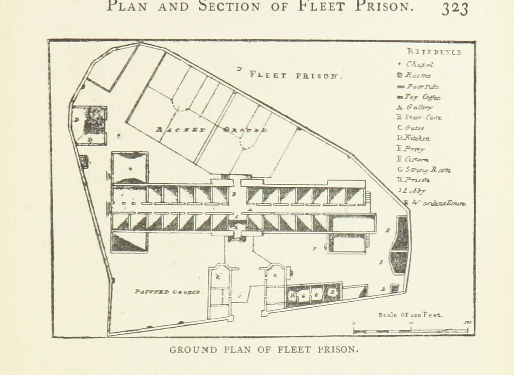 An illustration from The Fleet: its river, prison, and marriages ... Illustrated, etc, 1888, leaf 347