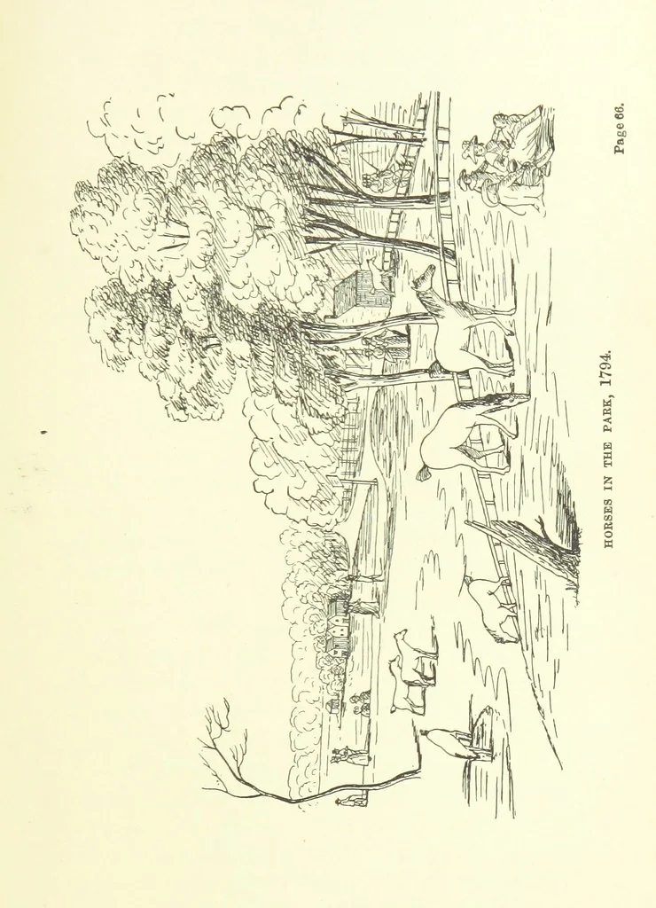 An illustration from Hyde Park from Domesday-Book to date, etc, 1896, leaf 105