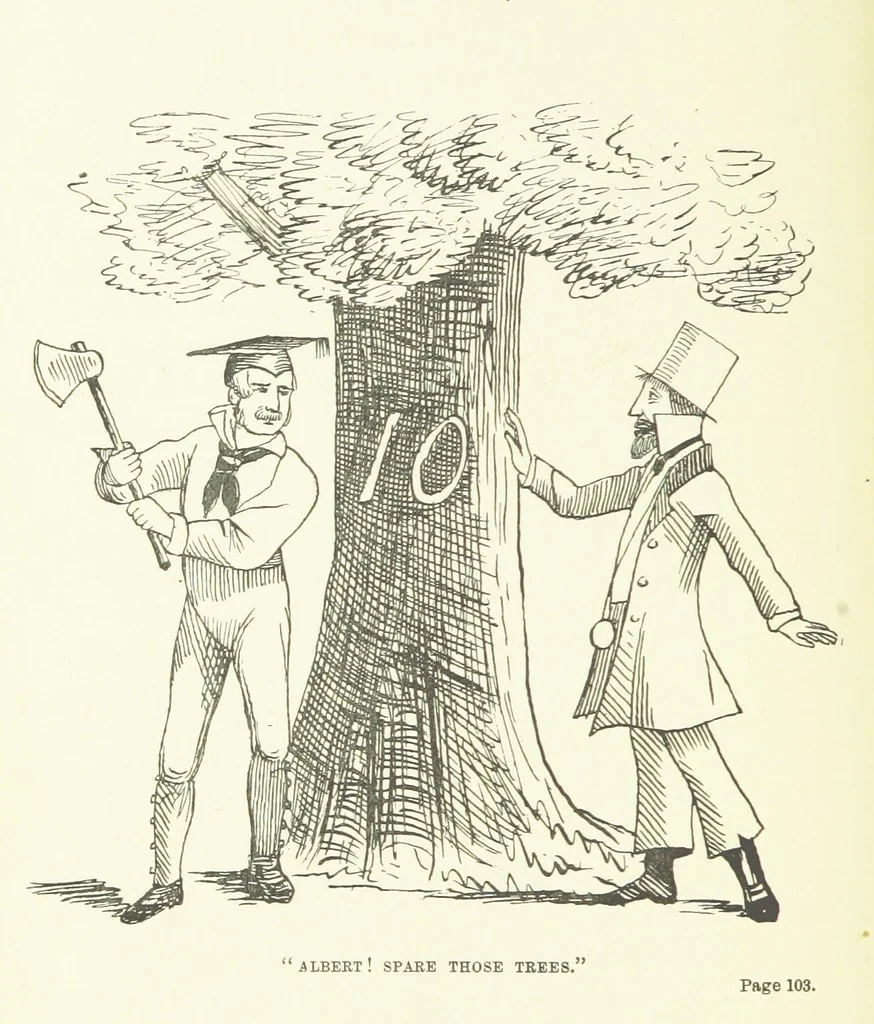 An illustration from Hyde Park from Domesday-Book to date, etc, 1896, leaf 146