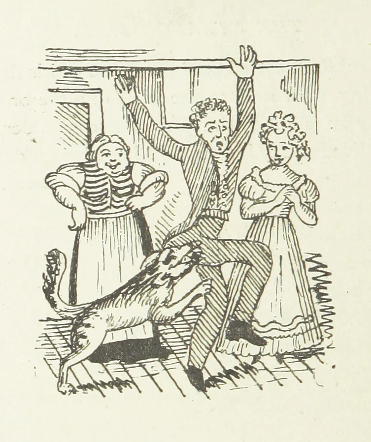 An illustration from Modern Street Ballads. With ... illustrations, 1888, leaf 130