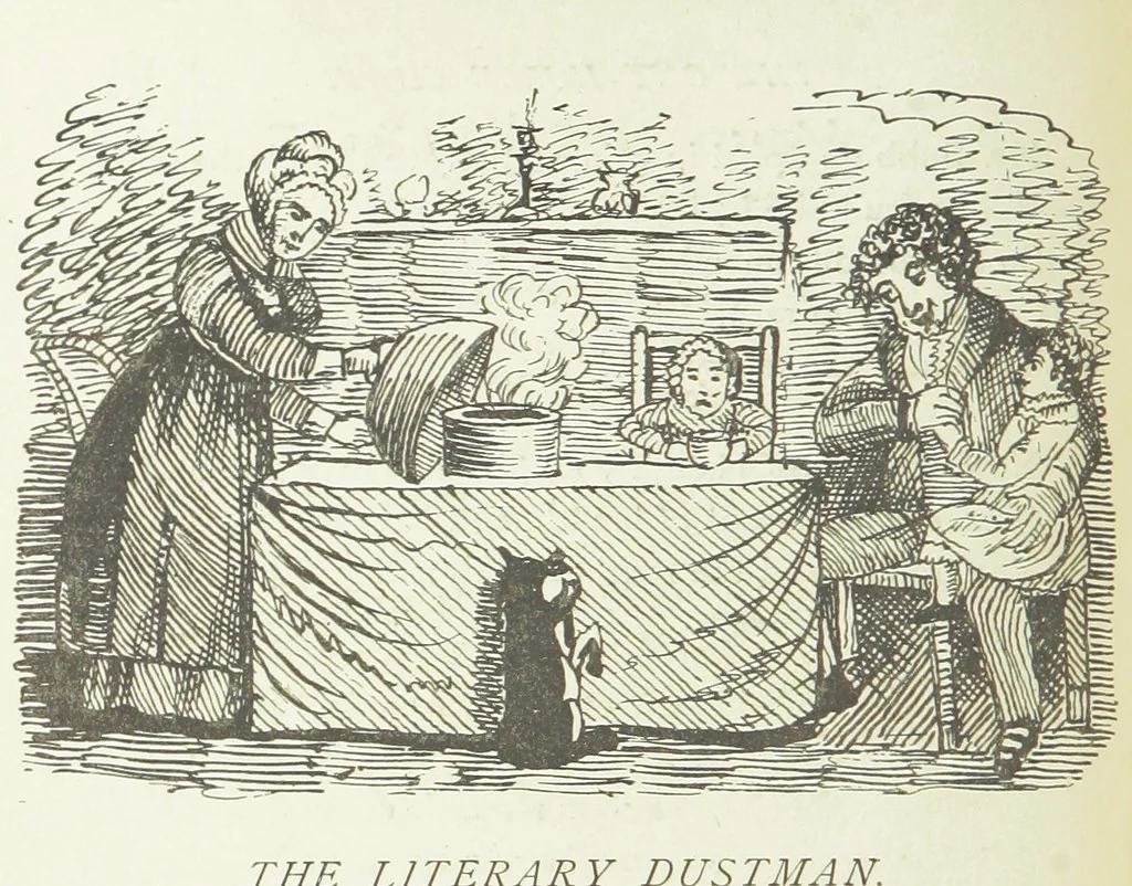 An illustration from Modern Street Ballads. With ... illustrations, 1888, leaf 182
