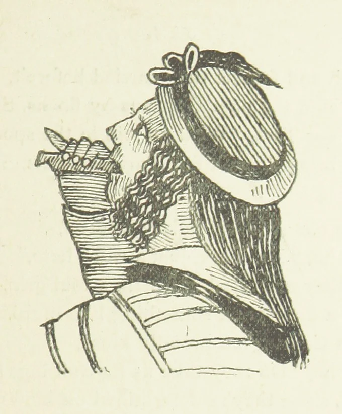 An illustration from Modern Street Ballads. With ... illustrations, 1888, leaf 247