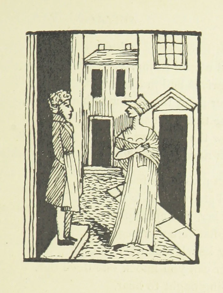 An illustration from Modern Street Ballads. With ... illustrations, 1888, leaf 27