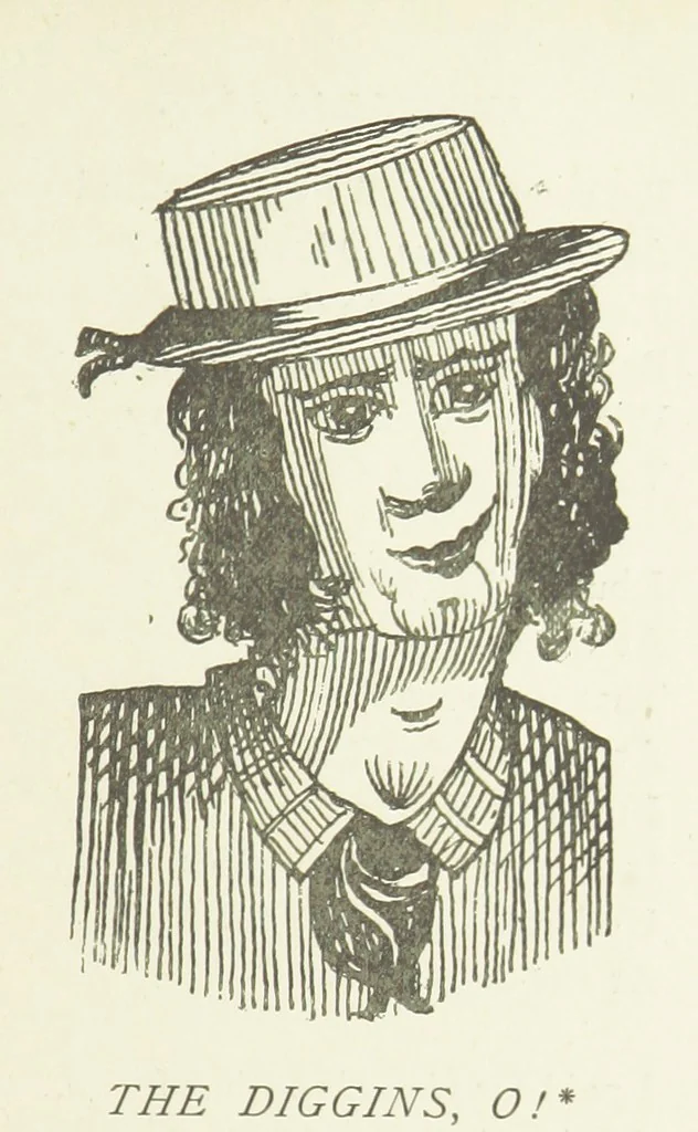 An illustration from Modern Street Ballads. With ... illustrations, 1888, leaf 377