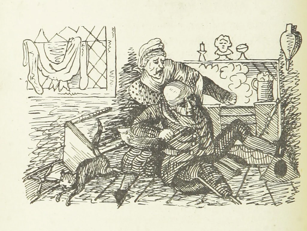 An illustration from Modern Street Ballads. With ... illustrations, 1888, leaf 60