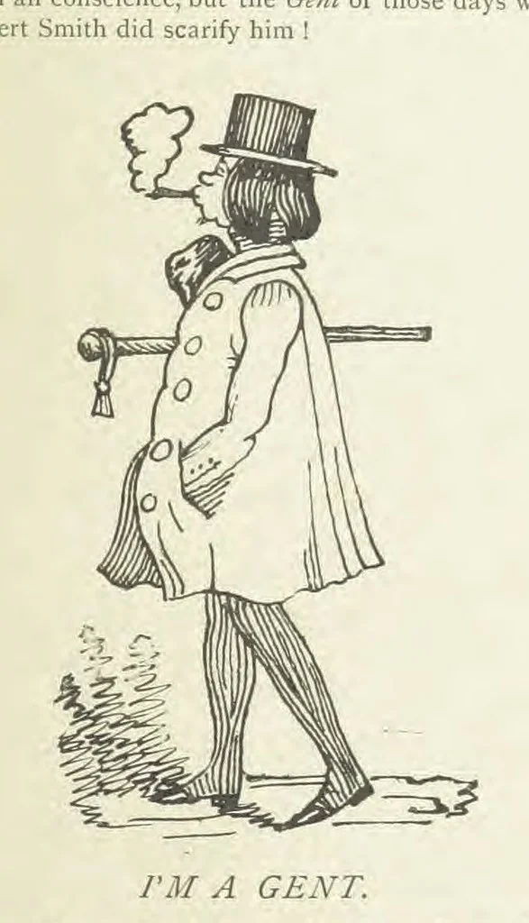 An illustration from Modern Street Ballads. With ... illustrations, 1888, leaf 97