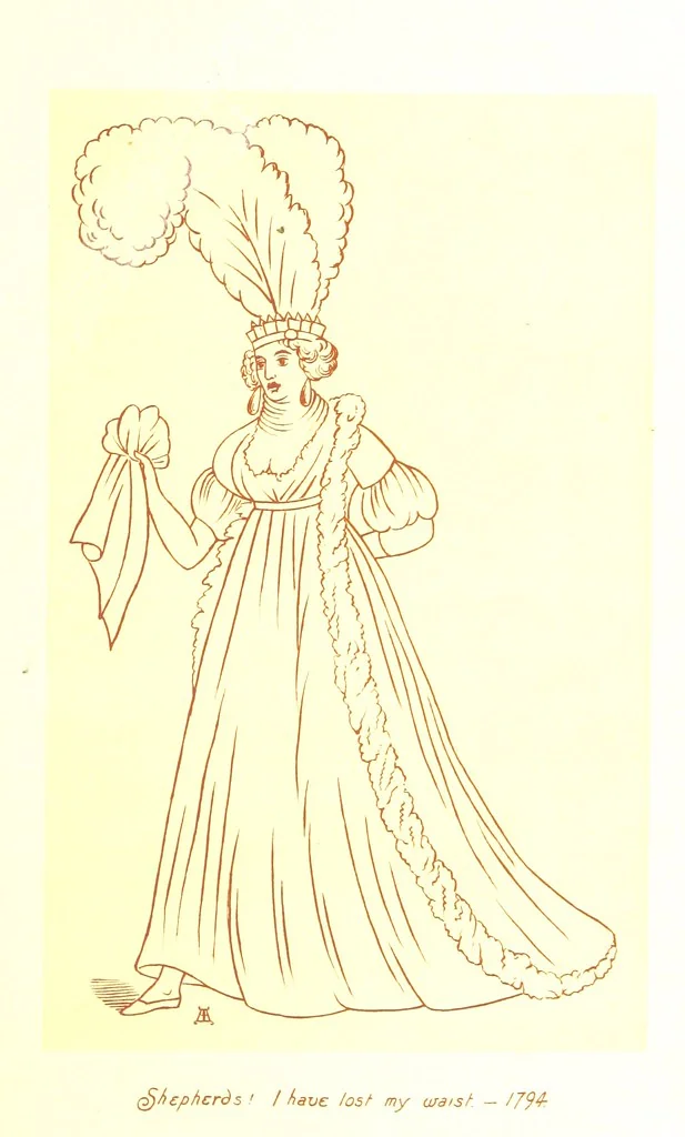 An illustration from Old Times: a picture of social life at the end of the eighteenth century ... With ... illustrations. L.P, 1885, leaf 141