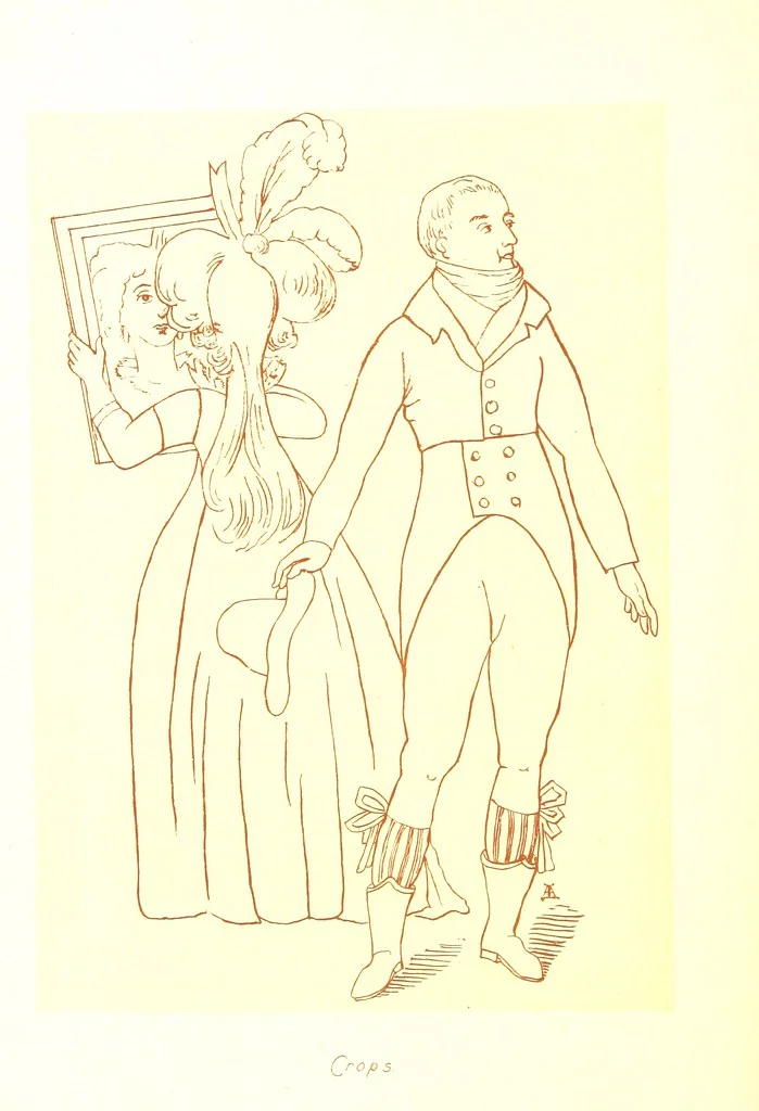 An illustration from Old Times: a picture of social life at the end of the eighteenth century ... With ... illustrations. L.P, 1885, leaf 146