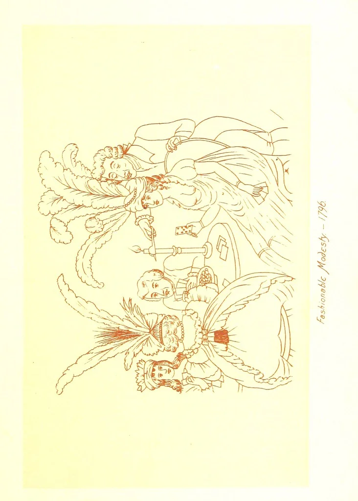 An illustration from Old Times: a picture of social life at the end of the eighteenth century ... With ... illustrations. L.P, 1885, leaf 163