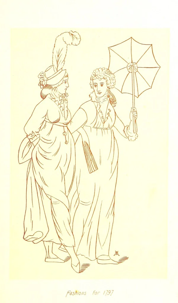An illustration from Old Times: a picture of social life at the end of the eighteenth century ... With ... illustrations. L.P, 1885, leaf 167