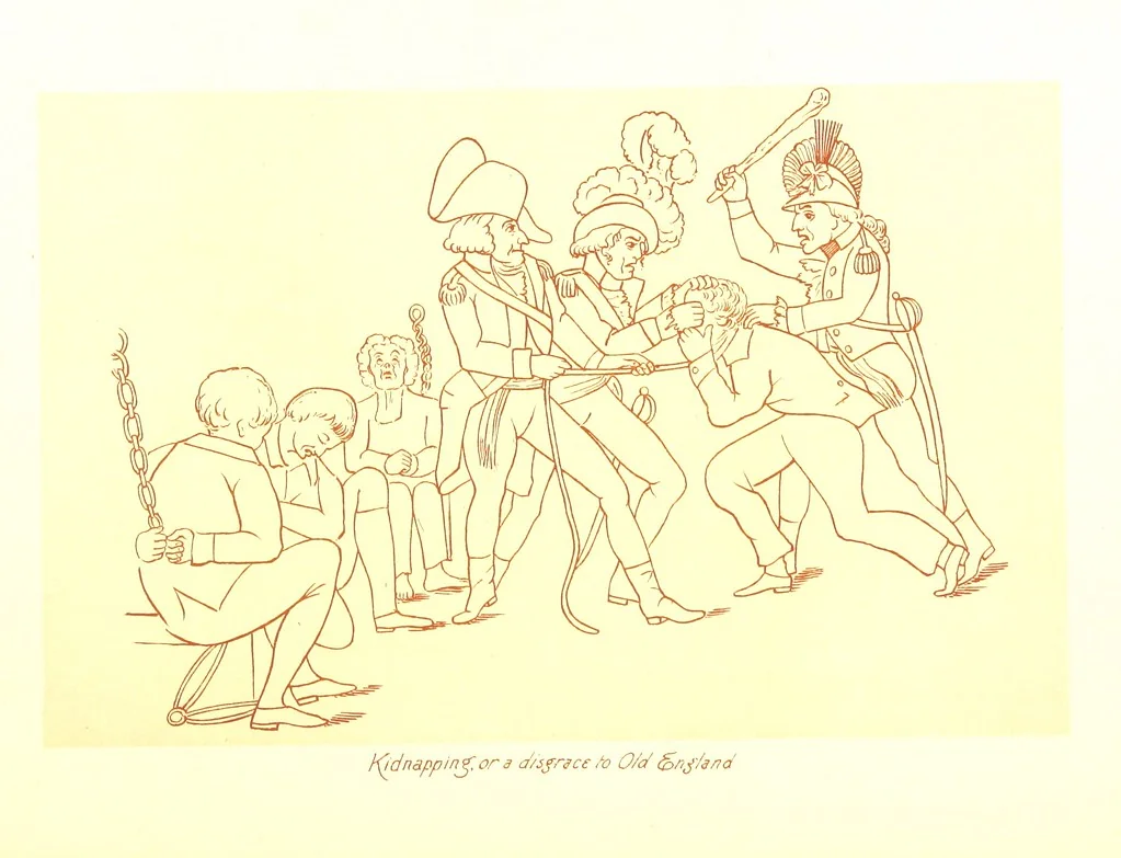 An illustration from Old Times: a picture of social life at the end of the eighteenth century ... With ... illustrations. L.P, 1885, leaf 196
