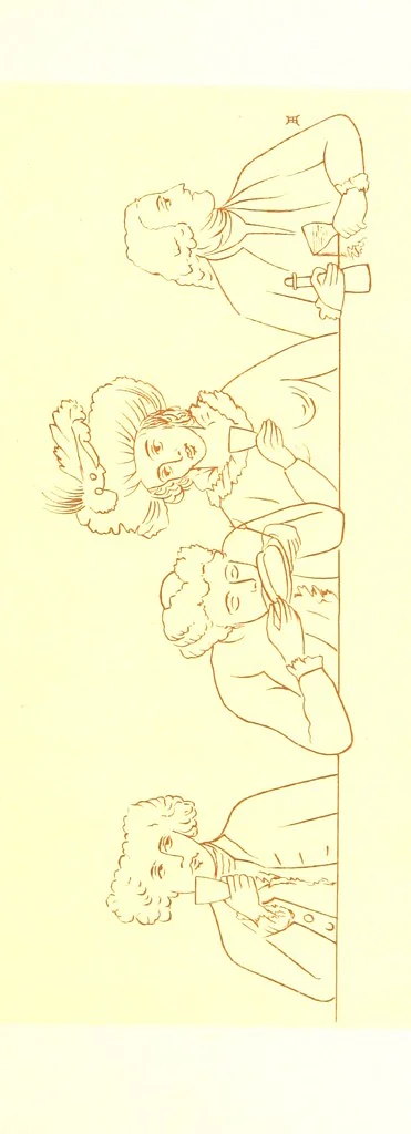 An illustration from Old Times: a picture of social life at the end of the eighteenth century ... With ... illustrations. L.P, 1885, leaf 225