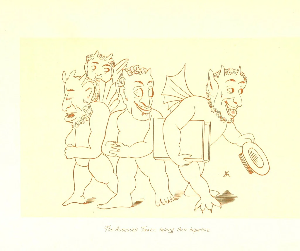 An illustration from Old Times: a picture of social life at the end of the eighteenth century ... With ... illustrations. L.P, 1885, leaf 252