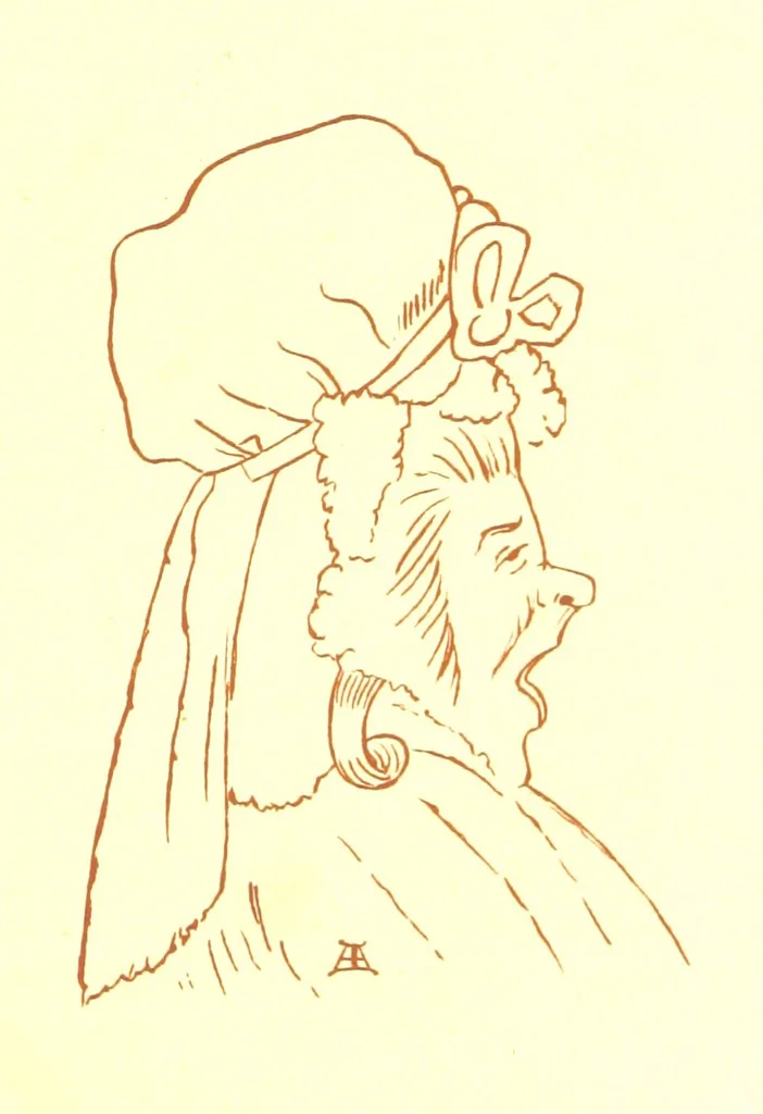 An illustration from Old Times: a picture of social life at the end of the eighteenth century ... With ... illustrations. L.P, 1885, leaf 285