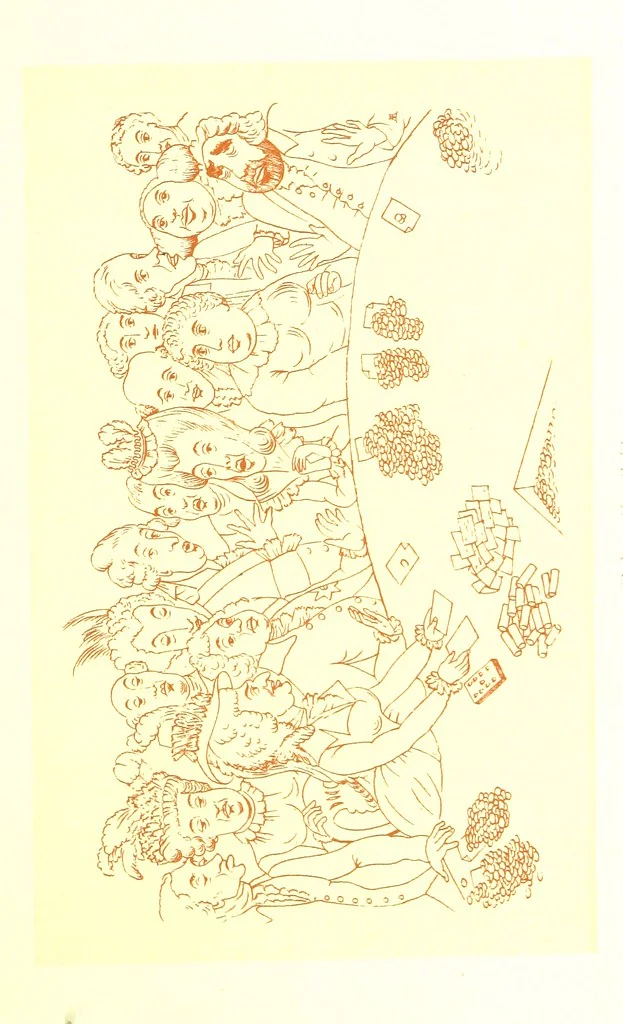 An illustration from Old Times: a picture of social life at the end of the eighteenth century ... With ... illustrations. L.P, 1885, leaf 295