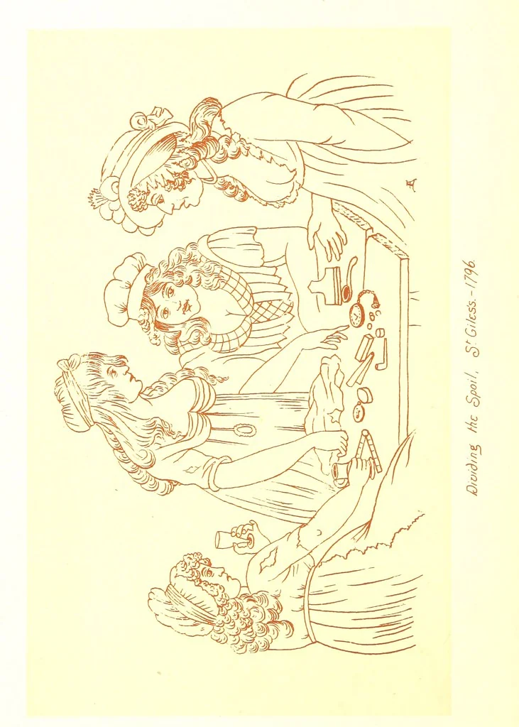 An illustration from Old Times: a picture of social life at the end of the eighteenth century ... With ... illustrations. L.P, 1885, leaf 308