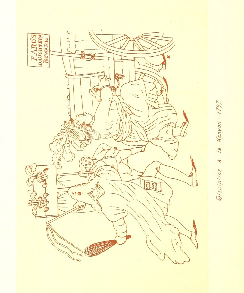 An illustration from Old Times: a picture of social life at the end of the eighteenth century ... With ... illustrations. L.P, 1885, leaf 312