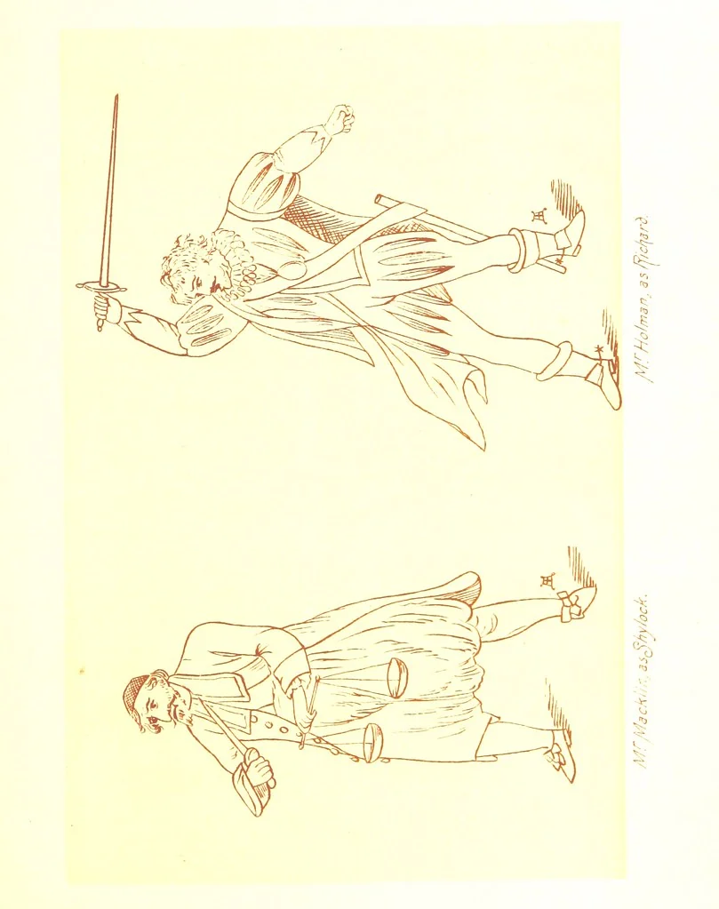 An illustration from Old Times: a picture of social life at the end of the eighteenth century ... With ... illustrations. L.P, 1885, leaf 329