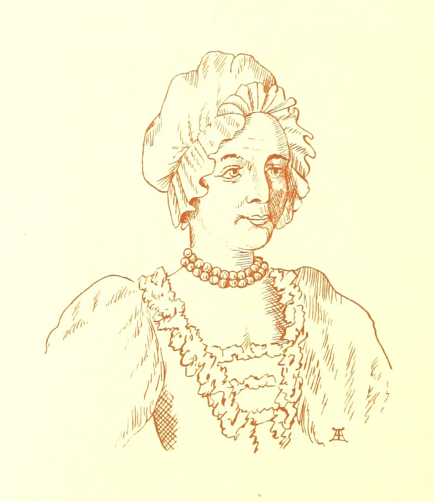 An illustration from Old Times: a picture of social life at the end of the eighteenth century ... With ... illustrations. L.P, 1885, leaf 386