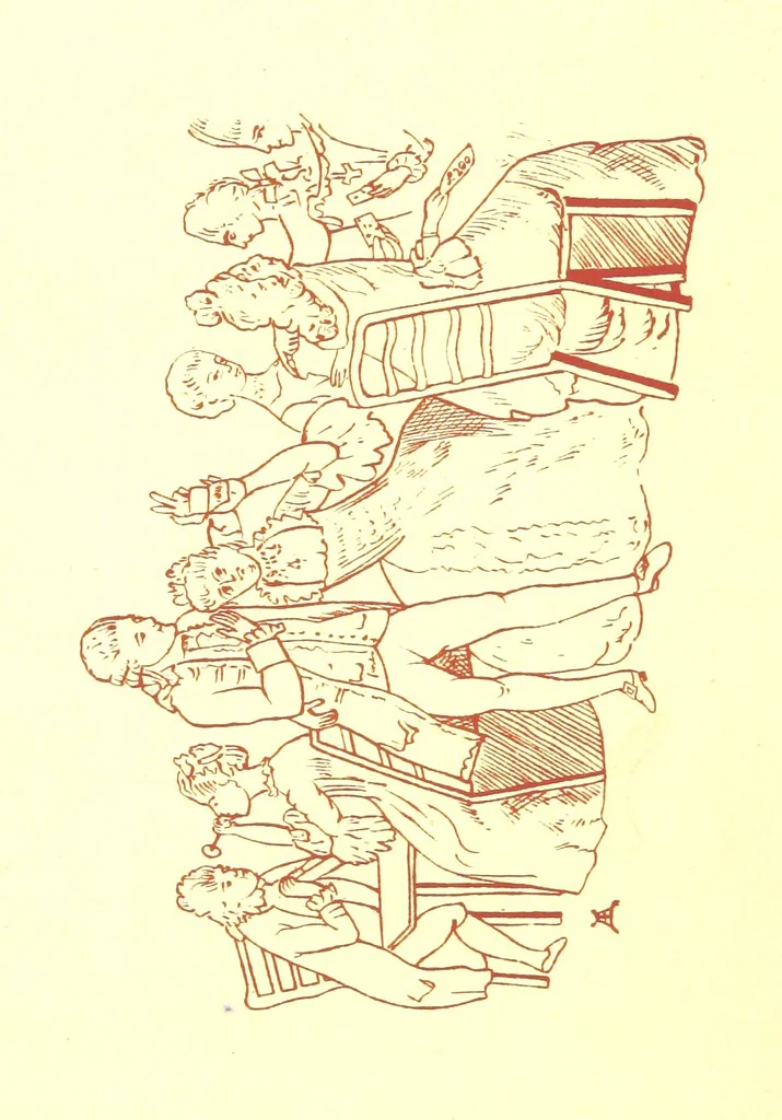 An illustration from Old Times: a picture of social life at the end of the eighteenth century ... With ... illustrations. L.P, 1885, leaf 392
