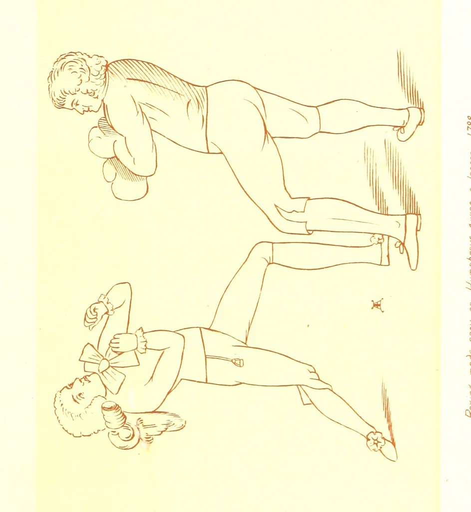 An illustration from Old Times: a picture of social life at the end of the eighteenth century ... With ... illustrations. L.P, 1885, leaf 459