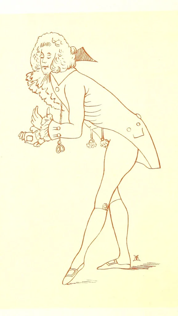 An illustration from Old Times: a picture of social life at the end of the eighteenth century ... With ... illustrations. L.P, 1885, leaf 70
