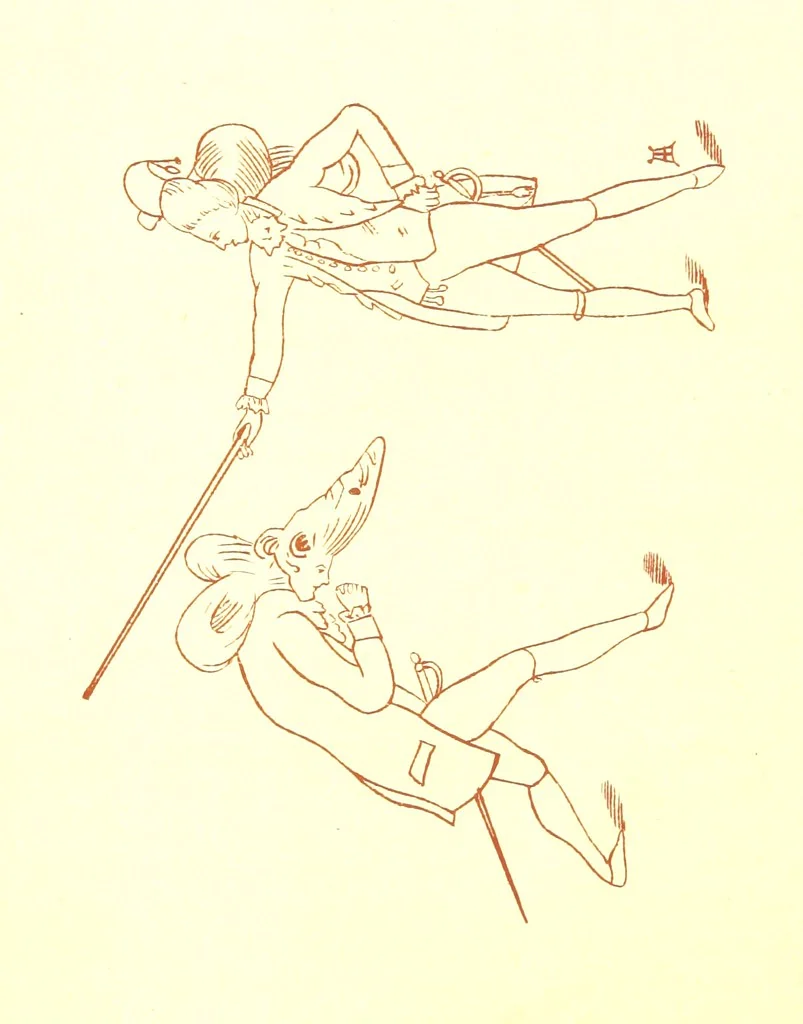 An illustration from Old Times: a picture of social life at the end of the eighteenth century ... With ... illustrations. L.P, 1885, leaf 76
