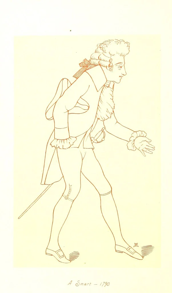 An illustration from Old Times: a picture of social life at the end of the eighteenth century ... With ... illustrations. L.P, 1885, leaf 84