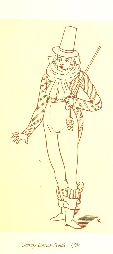 An illustration from Old Times: a picture of social life at the end of the eighteenth century ... With ... illustrations. L.P, 1885, leaf 89
