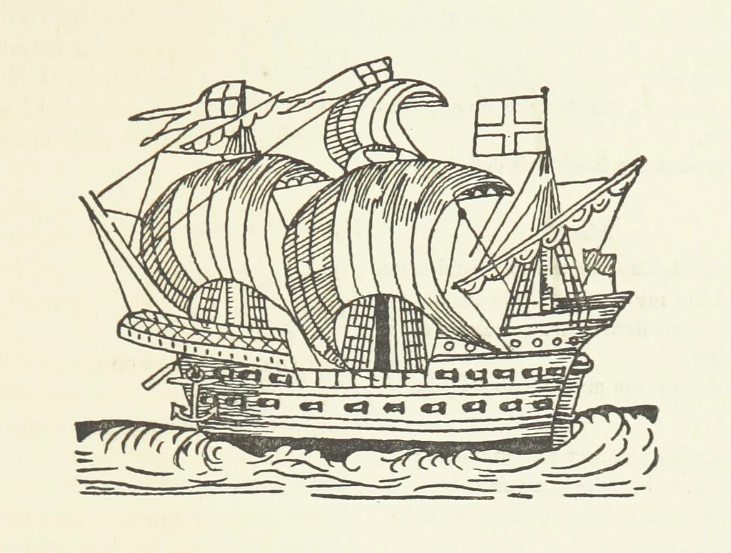 An illustration from Real Sailor-Songs. Collected and edited by J. Ashton. Two hundred illustrations. [Reproductions of broadsheets, 1891, leaf 101