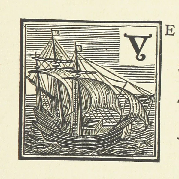 An illustration from Real Sailor-Songs. Collected and edited by J. Ashton. Two hundred illustrations. [Reproductions of broadsheets, 1891, leaf 135