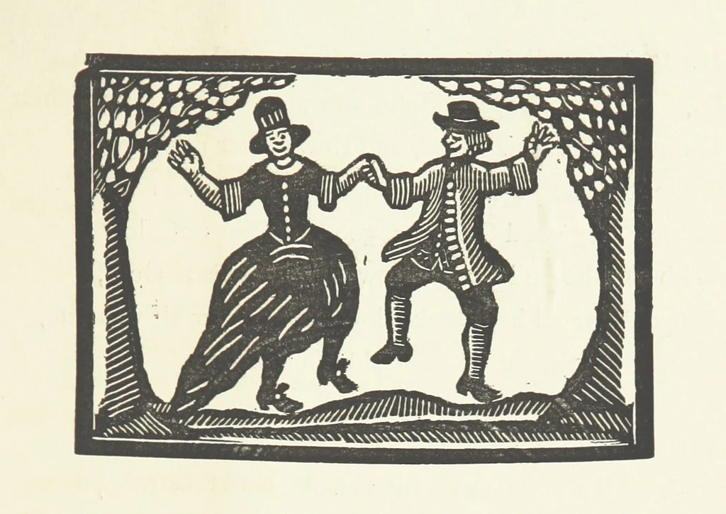 An illustration from Real Sailor-Songs. Collected and edited by J. Ashton. Two hundred illustrations. [Reproductions of broadsheets, 1891, leaf 145