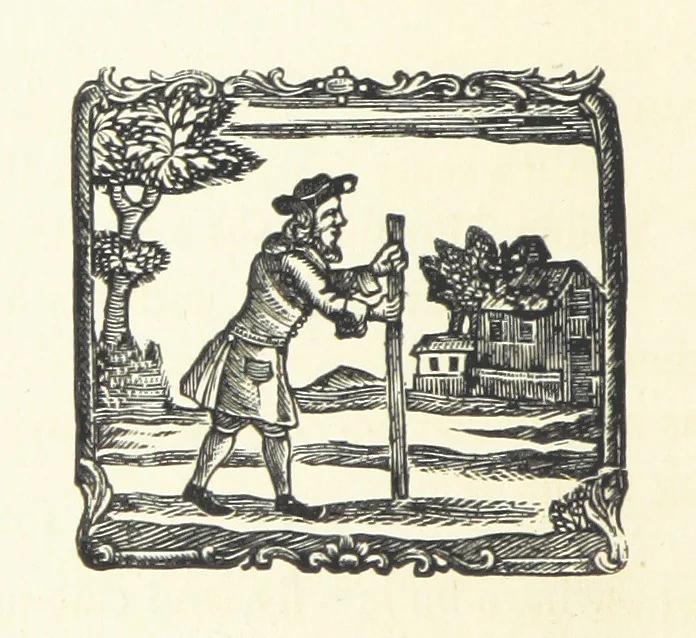 An illustration from Real Sailor-Songs. Collected and edited by J. Ashton. Two hundred illustrations. [Reproductions of broadsheets, 1891, leaf 188