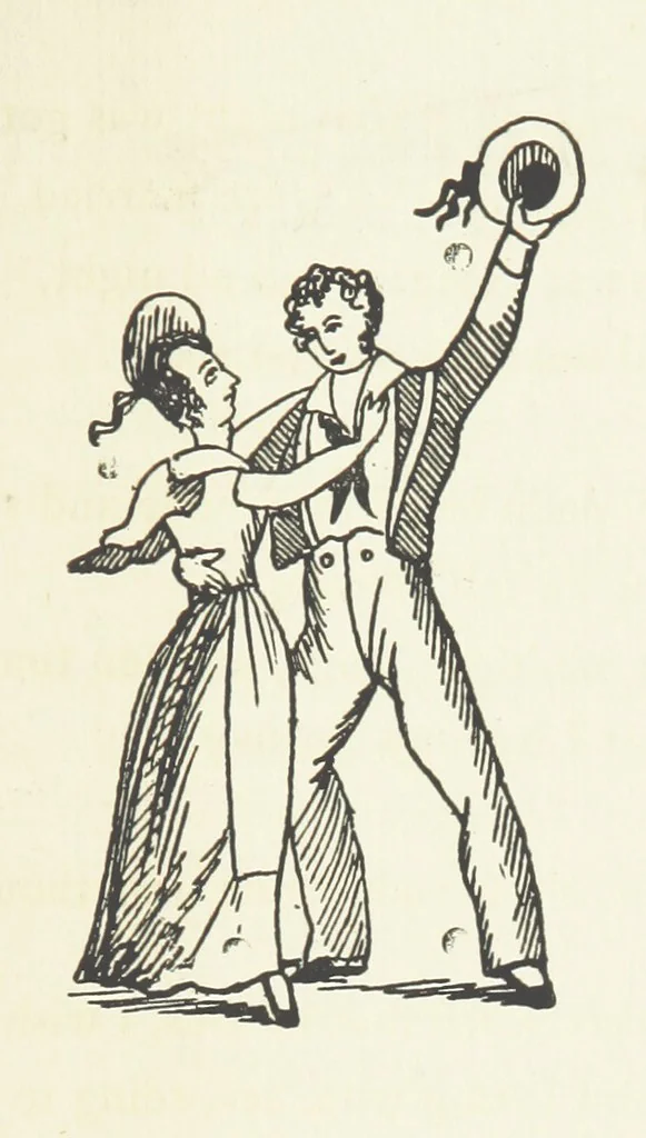 An illustration from Real Sailor-Songs. Collected and edited by J. Ashton. Two hundred illustrations. [Reproductions of broadsheets, 1891, leaf 189