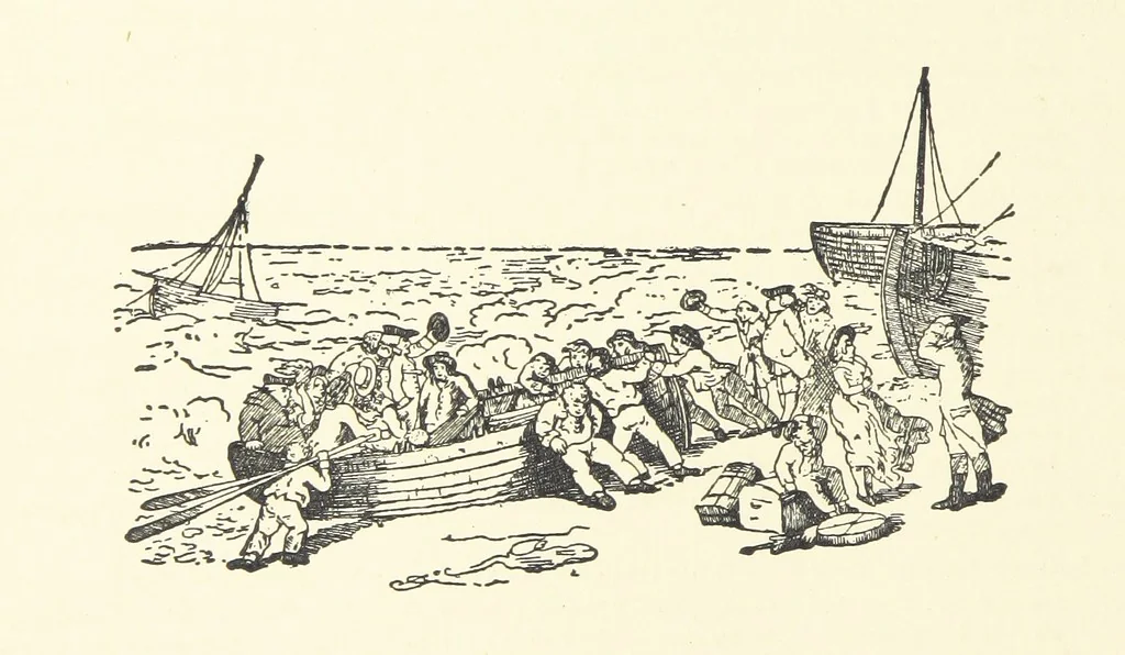 An illustration from Real Sailor-Songs. Collected and edited by J. Ashton. Two hundred illustrations. [Reproductions of broadsheets, 1891, leaf 20