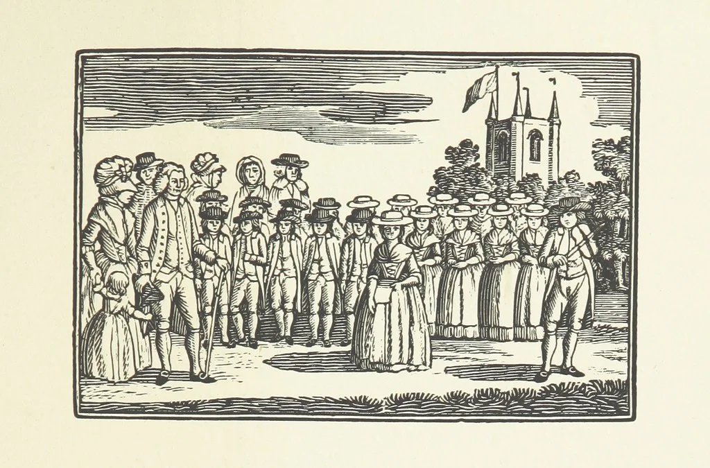 An illustration from Real Sailor-Songs. Collected and edited by J. Ashton. Two hundred illustrations. [Reproductions of broadsheets, 1891, leaf 201