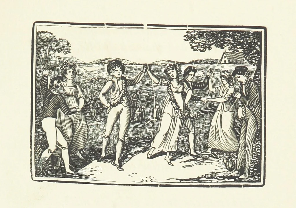 An illustration from Real Sailor-Songs. Collected and edited by J. Ashton. Two hundred illustrations. [Reproductions of broadsheets, 1891, leaf 219